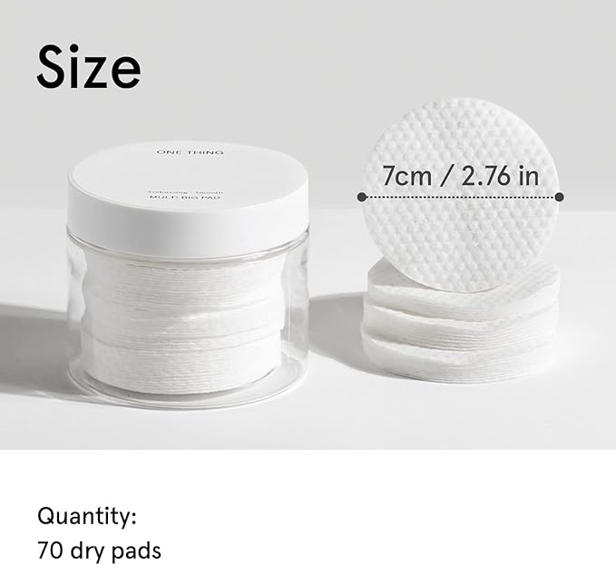ONE THING Multi Big Pads 70 PCS | DIY Dry Toner Pads, Large Size Exfoliating - Image 9