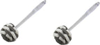 Glass Sponge Dish Brush with Handle – 11.5" Puff Head Kitchen Cleaning Brush by DependableIndustries