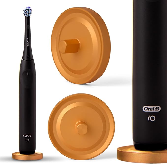 Gold Oral-B Compatible Electric Toothbrush Holder by Relsy
