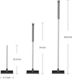 MR.SIGA Floor Scrub Brush with Long Handle, 2 in 1 Scrubber and Squeegee - Image 3