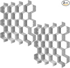 Poeland Drawer Divider Organizer DIY Plastic Grid Honeycomb Drawer Divider Gray by Poeland