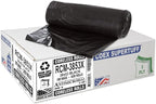 Aluf Plastics 44 Gallon 1.5 MIL Black Heavy Duty Trash Bags - Image 9