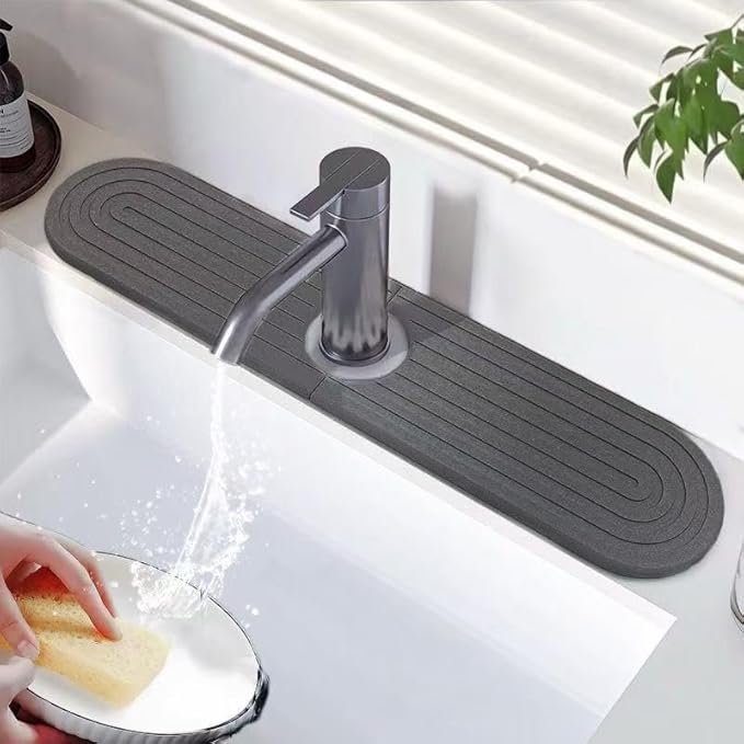 Diatomite Faucet Mat for Kitchen Sink by Unknown
