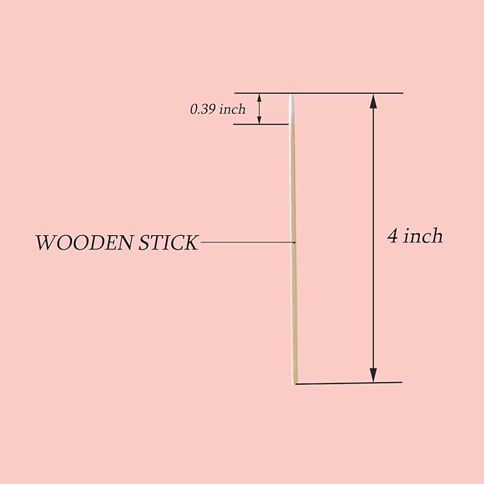 1600pcs Microblading Cotton Swab, 4 Inch Cotton Swabs Pointed Tip, Cotton Swabs - Image 2