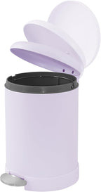 Glad Small Trash Can, 1.2 Gallon | Round Stainless Steel Garbage Bin - Image 4