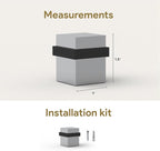 Mega Handles Square Floor Door Stopper, Quickly Installed Wall Protector Stopper - Image 6