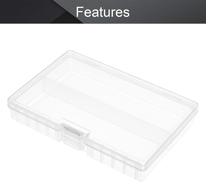 Fielect 48 x AA Battery Storage Case Holder Organizer Box Transparent - Image 6