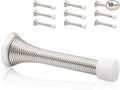 10 Pack Spring Door Stopper Brushed Satin Nickel- 3-1/4" Flexible Spring Door by KOVOSCH