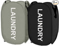 Larpur Pop Up Laundry Baskets, 2 Pack Mesh Laundry Hampers Collapsible Clothes by Larpur