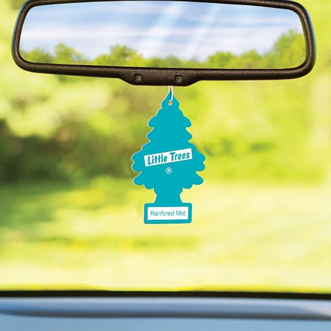 Little Trees Cardboard Hanging Car, Home & Office Air Freshener, Rainforest Mist - Image 4
