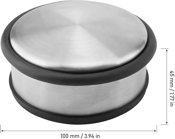 KINJOEK 4 PCS Heavy Duty No Drill Door Stopper, Stainless Steel Door Stop - Image 2