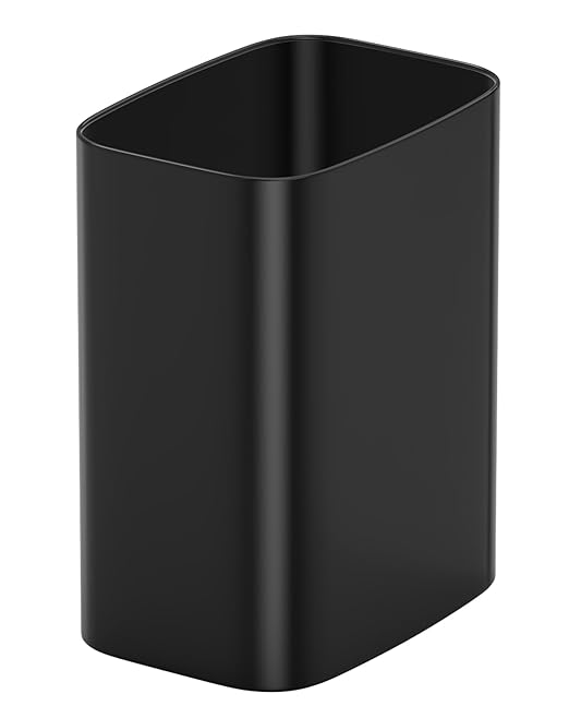 Cesun Small Bathroom Trash Can, 3.4 Gallon Metal Garbage Can, Slim Stainless by Cesun