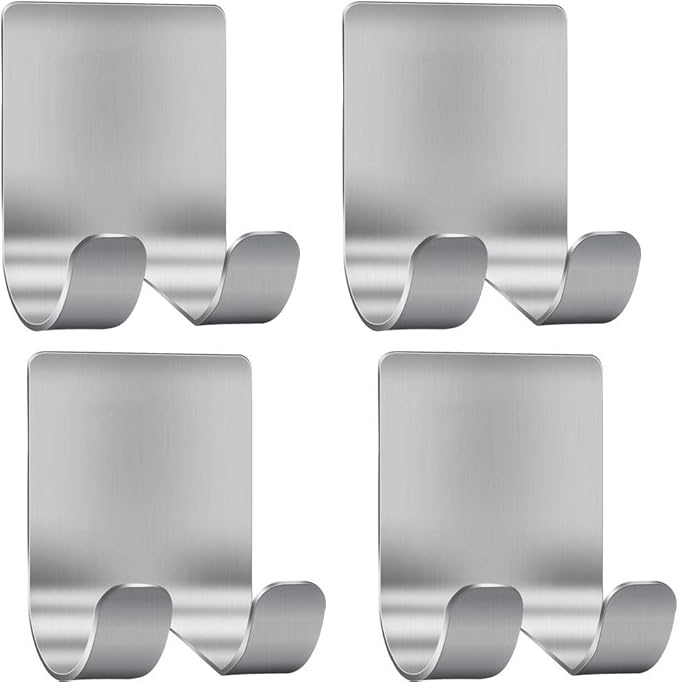 Deluxe Razor Holder for Shower-Hook Hanger StandAdhesive Stainless Steel Heavy by Luckyiren