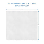 ForPro Professional Collection Premium Cotton Wipes, 100% Cotton, Extra-Soft - Image 4