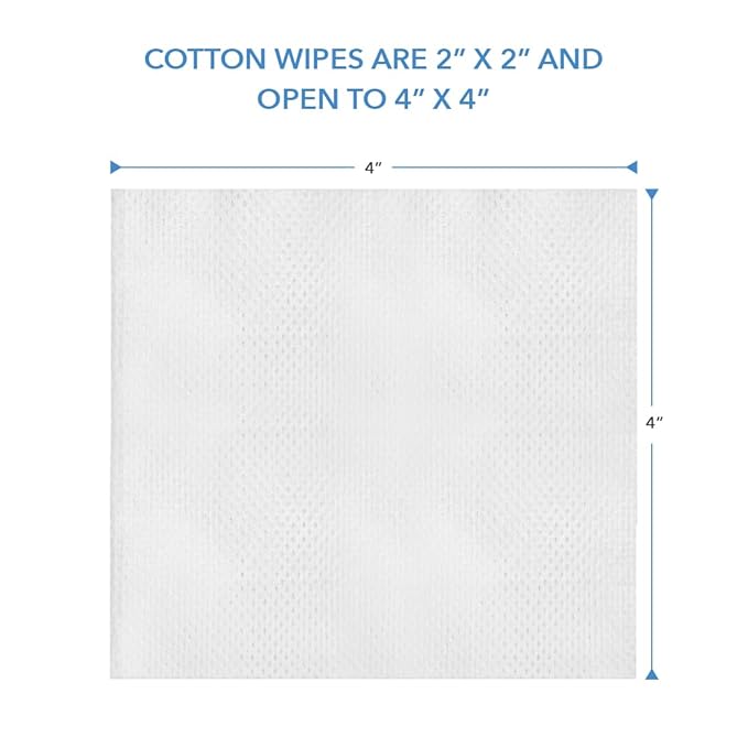 ForPro Professional Collection Premium Cotton Wipes, 100% Cotton, Extra-Soft - Image 4
