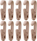 10Pcs Laundry Hooks with Clips Hanger Closet Organizer Clamps Hanging Socks by DEFRKO