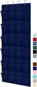 GORILLA GRIP Over the Door Shoe Organizer, 24 Large Breathable Mesh Pockets by GorillaGrip