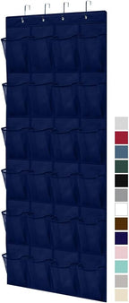 GORILLA GRIP Over the Door Shoe Organizer, 24 Large Breathable Mesh Pockets by GorillaGrip