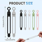 Silicone Cable Organizer Management, Reusable Cable Ties, Cord Holder Charger - Image 6