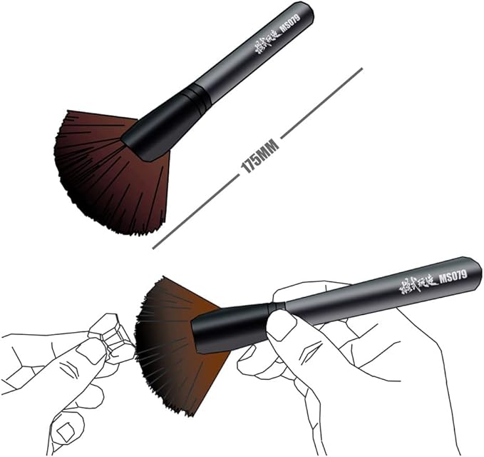 6.88 inches ANSAI Versitle Anti Static Cleaning Brush, Flat Edge Master Pro - Image 2
