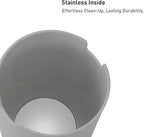 EKO Mini Desk Trash Can with Swing-Top Lid 0.4 Gallon Small Table Round - Image 8