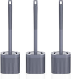 Toilet Brush, Compact Toilet Brush and Holder Set by EZKEY