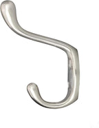 Rok Hardware Heavy Duty Dual Coat Hook, Brushed Nickel, 10 Pack ROKCH101BN - Image 3