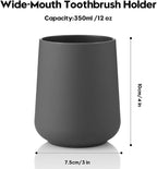 Matte Gray Toothbrush Holder for Electric Toothbrushes Bathroom Organizer for - Image 6