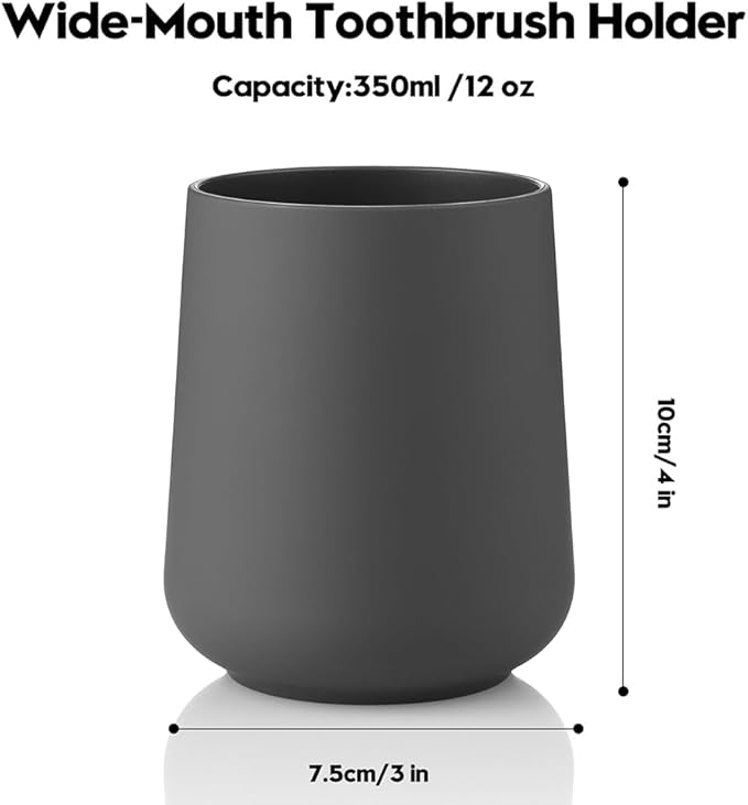 Matte Gray Toothbrush Holder for Electric Toothbrushes Bathroom Organizer for - Image 6