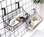 LeleCAT Basket with hook Grid Storage Basket, Hang it behind a door or on a - Image 5