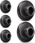 5 Pack Concave Wall Door Bumper Stop Black – 2-1/2” Outside Diameter Stainless by KOVOSCH