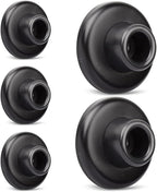 5 Pack Concave Wall Door Bumper Stop Black – 2-1/2” Outside Diameter Stainless by KOVOSCH