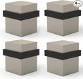 Mega Handles Square Floor Door Stopper, Quickly Installed Wall Protector Stopper by MegaHandles