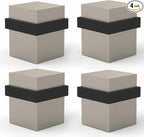 Mega Handles Square Floor Door Stopper, Quickly Installed Wall Protector Stopper by MegaHandles