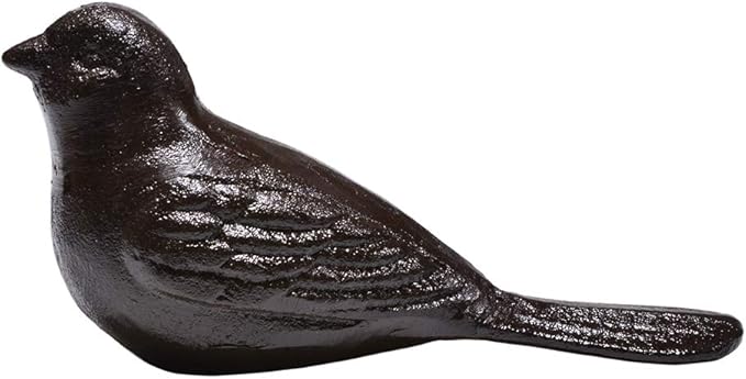 Door Stopper Wedge, Heavy Duty Cast Iron Decorative Bird Door Stops, Rustic - Image 2