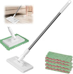 Disposable Dust Mop with 4 Reusable Cloths, 2026 New 39in Long Handle by GlossPluss