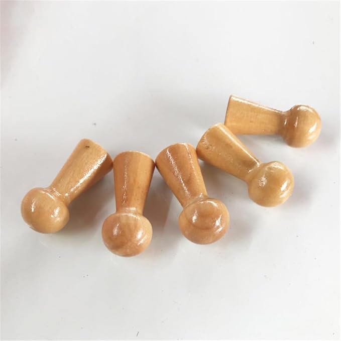 Wooden Shaker Peg Wood Screw-on Shaker Pegs 1.5 Inch Long Unfinished Wood - Image 4