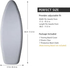 SheeChung Ironing Board Cover and Pad 19x51, Thick Cotton Cover, Scorch and - Image 2