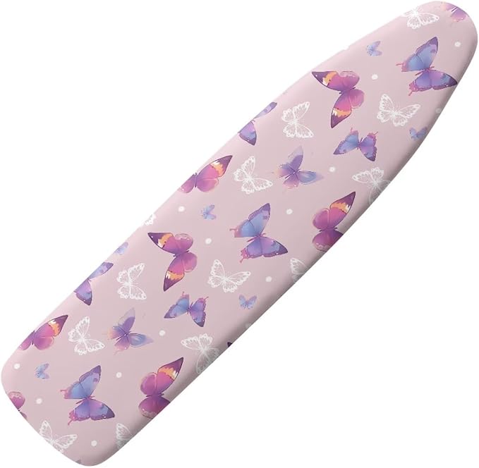 Butterfly Design Ironing Board Cover Soft Fabric Cover Heat-Reflective Scorch by Darisoco