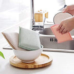 JEBBLAS Bamboo Natural Kitchen Sponges Dish Sponge Cleaning Sponge Heavy Duty - Image 8
