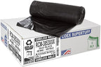 Aluf Plastics 44 Gallon 2 MIL Black Heavy Duty Trash Bags - Image 9