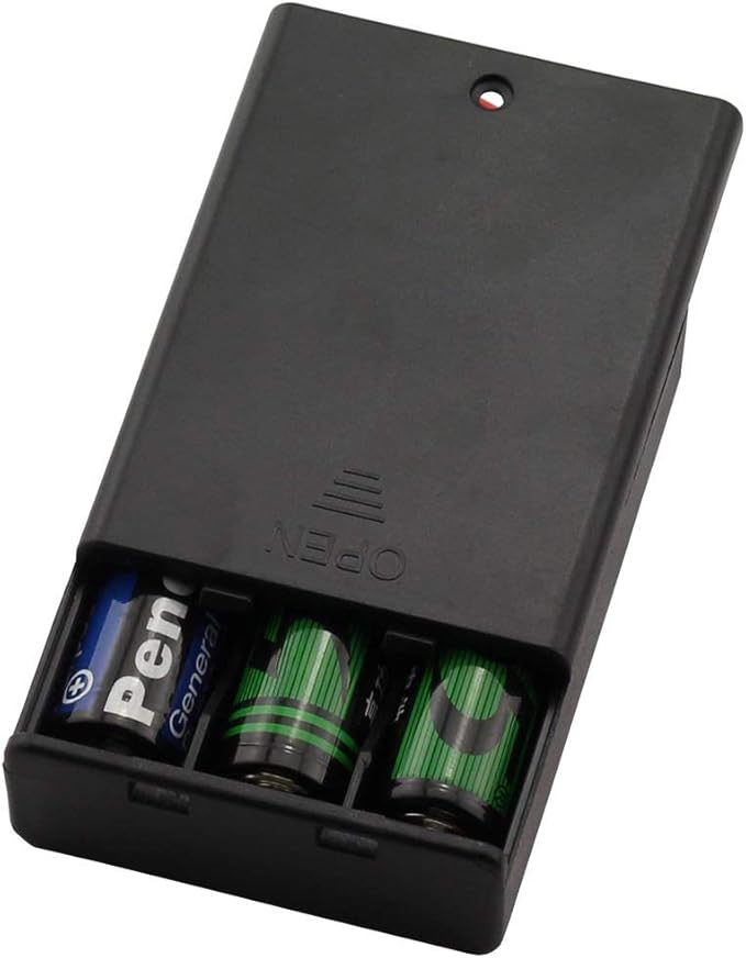6 Pieces 3 Slots x 1.5V AA Battery Case Holder Battery Spring Clip Storage Box - Image 3