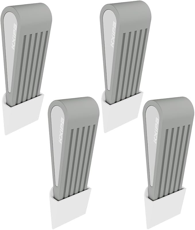 4 Pack Rubber Door Stopper Wedge by doorstop