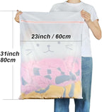 2 Pack Delicates Bag for Washing Machine, 31 x 23 inch Oversize Fine Mesh - Image 2