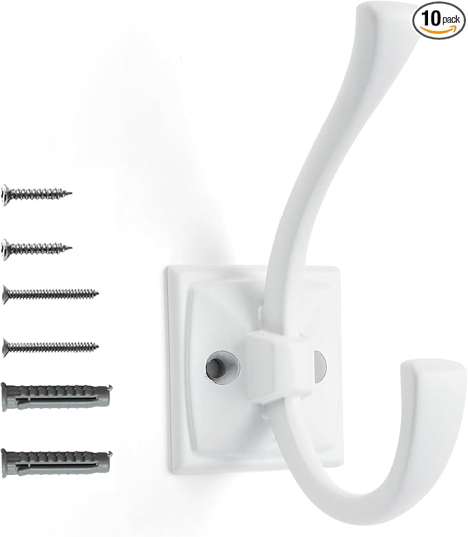 khtumeware Vintage Wall Hooks, 10 Pack Coat Hooks Hardware Towel Hooks by khtumeware