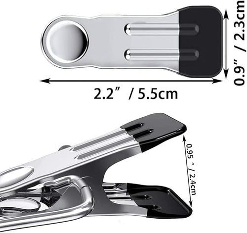 10PCS Small Clothes Pin, Stainless Steel Clothespins, Metal Laundry Grip Clips - Image 2