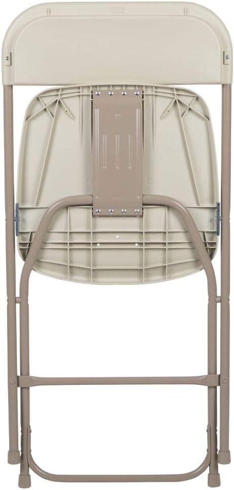 Flash Furniture Hercules™ Series Plastic Folding Chair - Beige - 2 Pack 650LB Weight Capacity Comfortable Event Chair-Lightweight Folding Chair - Image 10