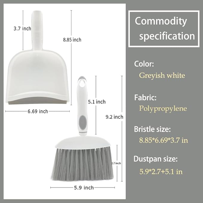 Dust pan, Small Broom and Dustpan Set, Mini Dustpan and Brush Set, Small Hand - Image 6