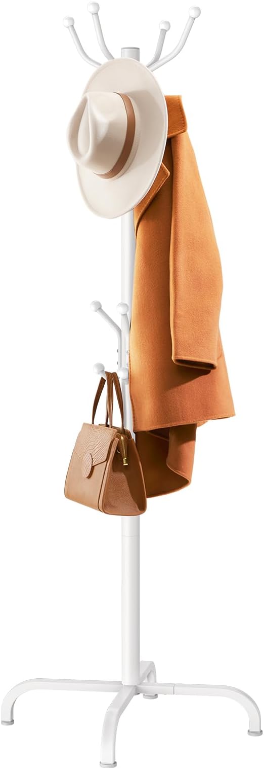 Pipishell Coat Rack with 14 Hooks, Freestanding Coat Rack Stand by Pipishell