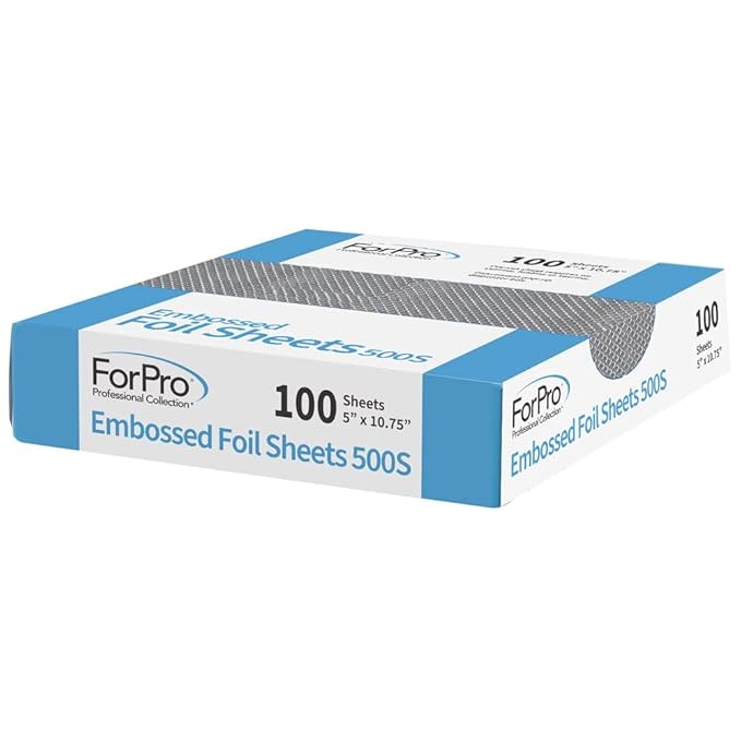 ForPro Professional Collection Embossed Foil Sheets 500S, Aluminum Foil - Image 2